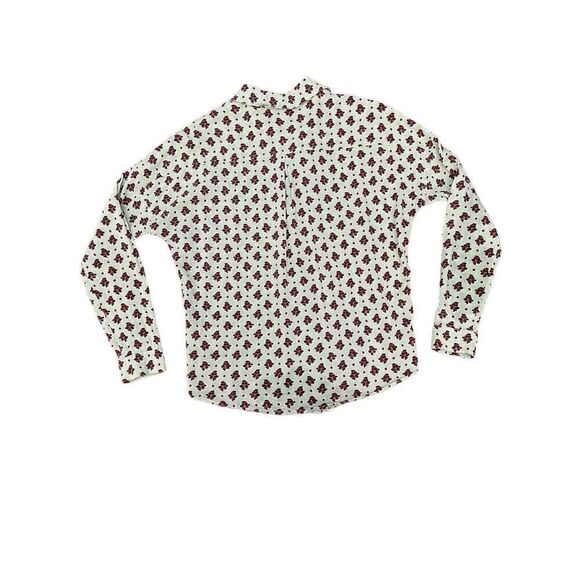 Scotch And Soda Sz XS Journee Au Soleil Green Floral Button-Down Blouse - Picture 7 of 10